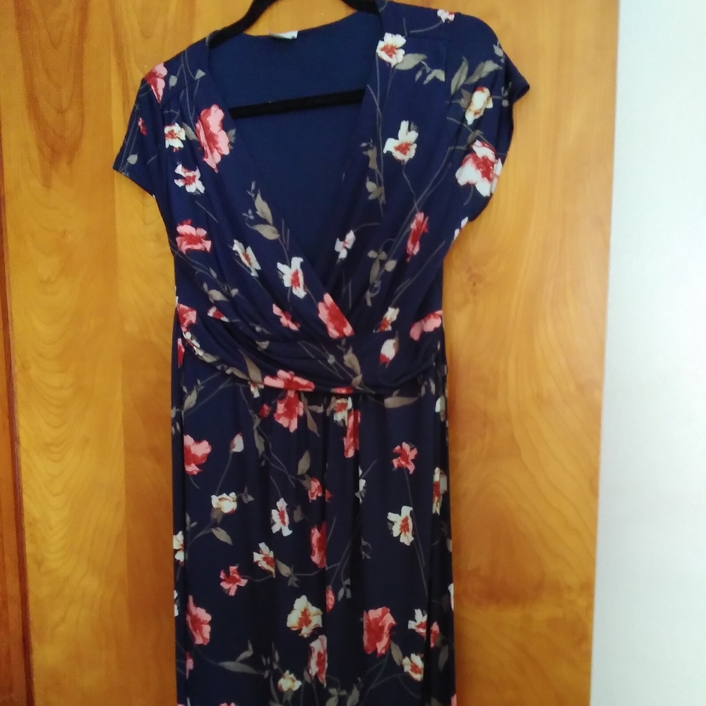 Kaileigh Floral Faux Wrap Dress